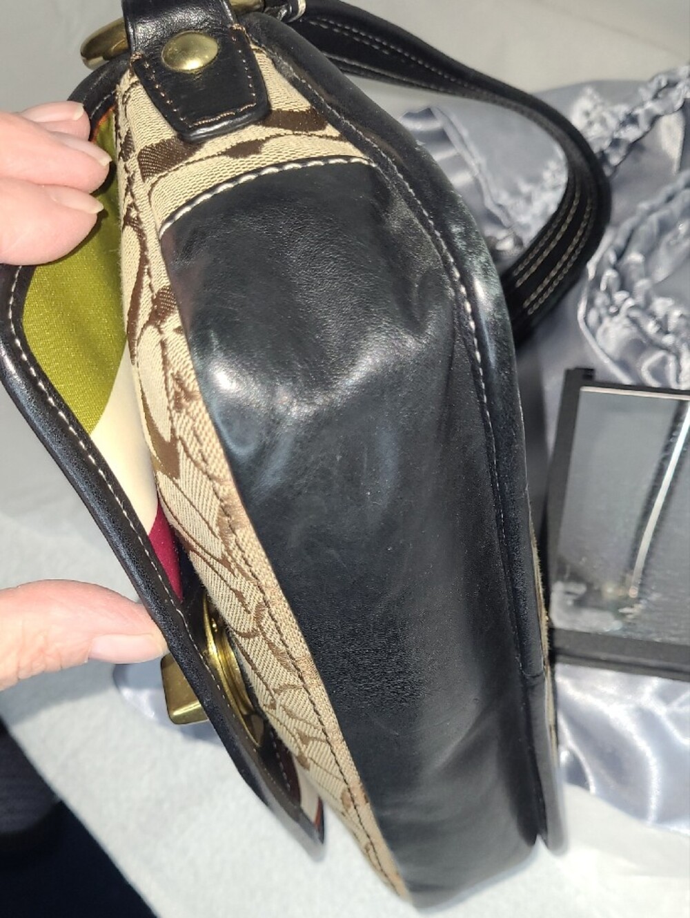 Coach Signature Legacy 65th Anniversary Shoulder Bag with Turnkock - Picture 9 of 12